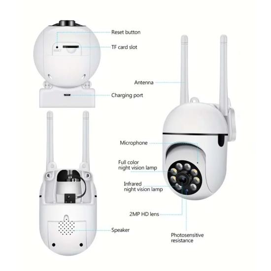 2MP MINI SPEED DOME WIFI SMART CAMERA